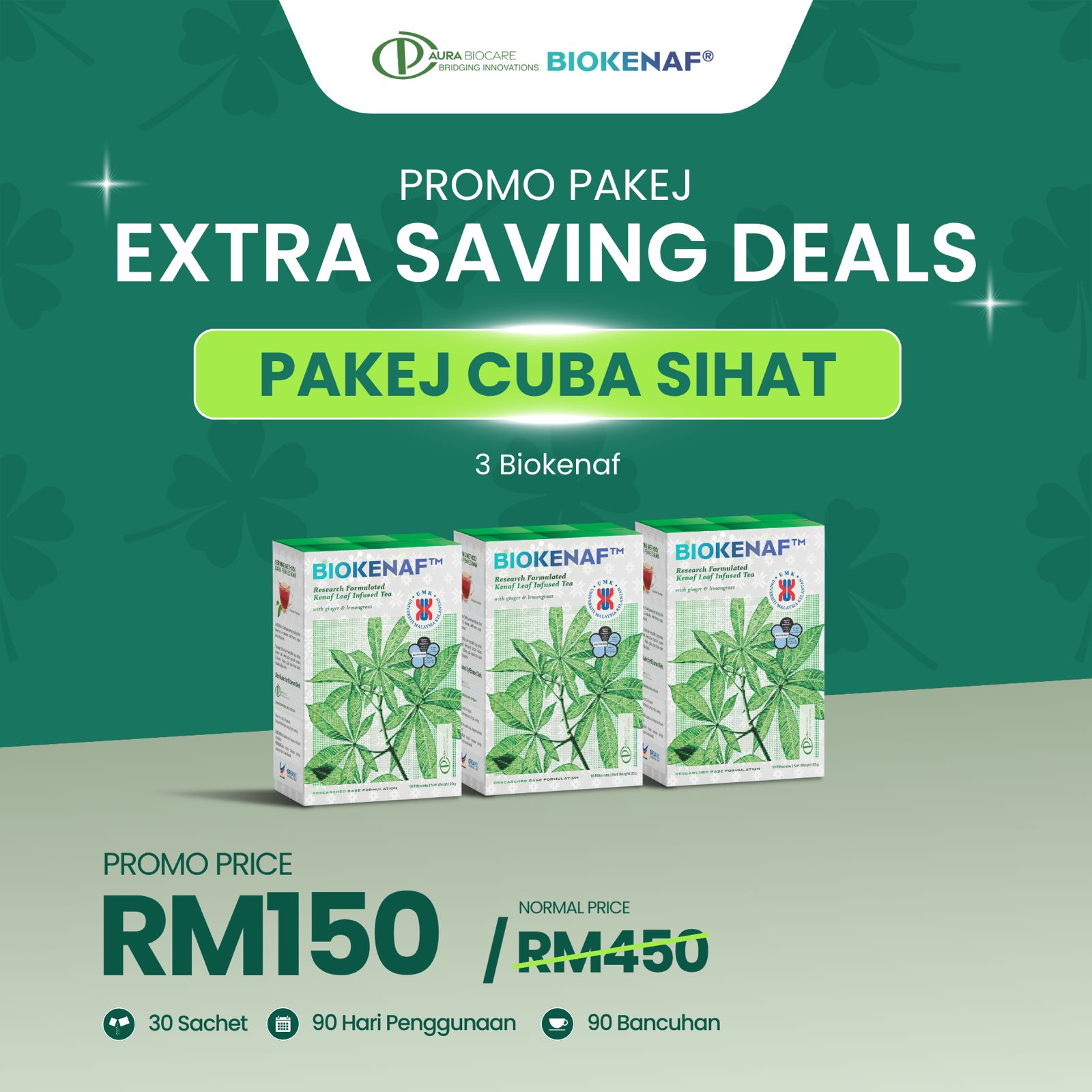 Pakej Cuba Sihat — 3 Biokenaf