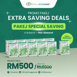 Pakej Special Saving (10 Biokenaf + 1 Free Biokenaf)